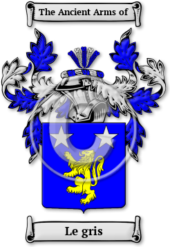 Le gris Family Crest Download (jpg) Legacy Series - 150 DPI